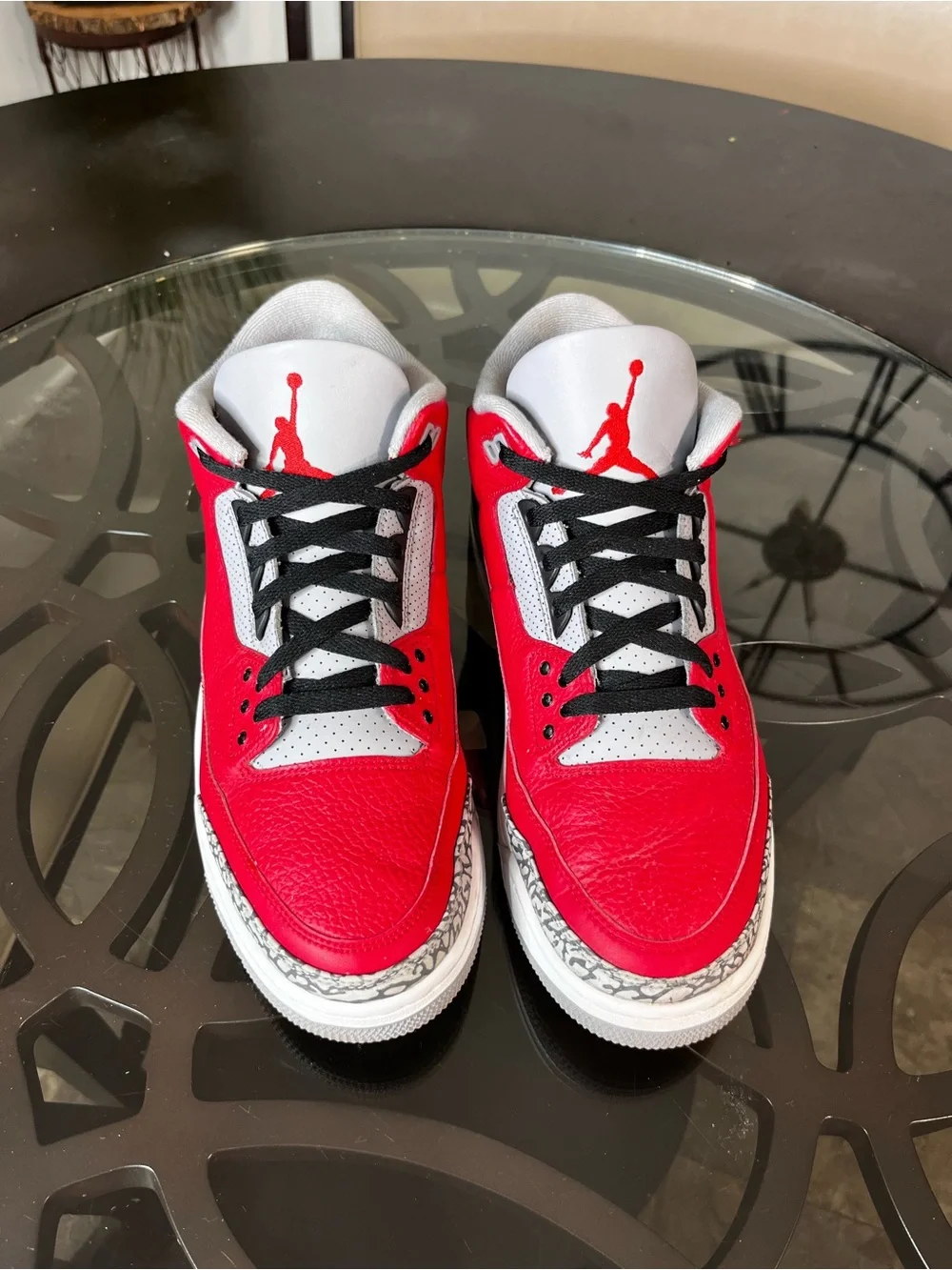 Nike Air Jordan 3 Retro SE Unite Fire Red Cement Mens Sz 13